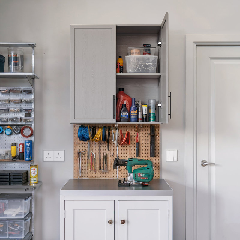 Armoire de rangement l 30 ", Gris