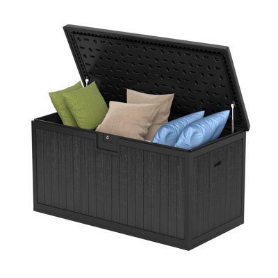 230 Gallon Large Deck Box Divider & Side Handles by Balconera