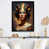 Impression noire sur toile encadrée sélectionné