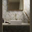 Konwalia 14x15 Floral Polished Marble Mosaic Tile-44443447