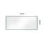 Miroir de salle de bain 60 po x 28 po à DEL avec façade et rétroéclairage, miroir de meuble-lavabo mural avec cadre en aluminium, antibuée, mémoire, 3 couleurs, gradation continue-535367694-535367693