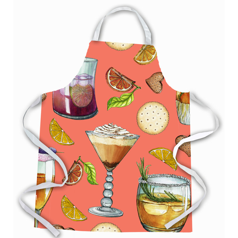 Tablier pour boissons et cocktails, Rouge / Brun