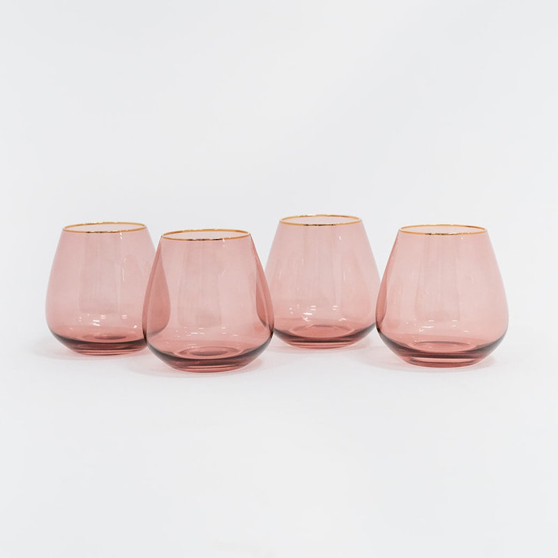 Siren 16oz. Stemless Wine Glass Set