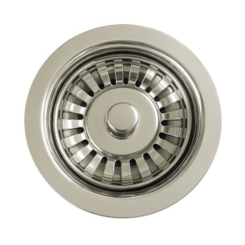 Rainbow 4.5'' W Basket Strainer, Polished Nickel