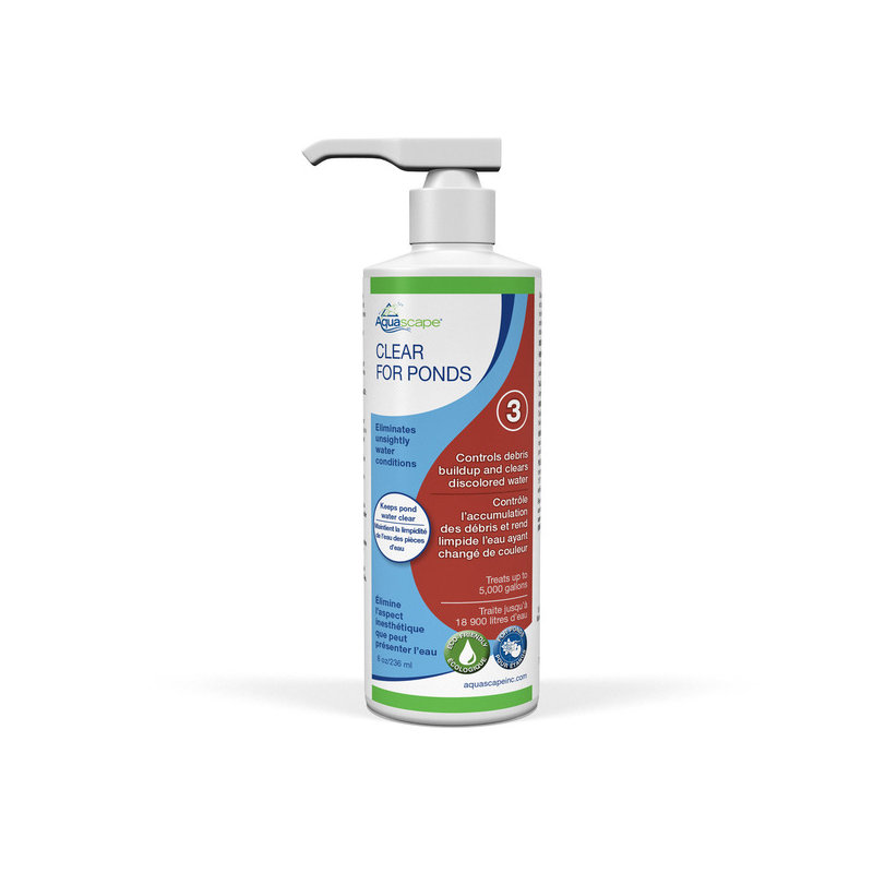 Clear Water Treatment for Ponds, 7" H x 2" W x 3" D