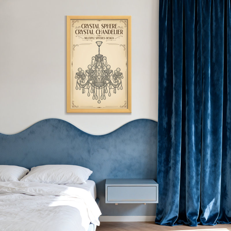 lustre en cristal, H 30 po x l 20 po, Toile tendue, Ne s’applique pas