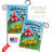 Double Sided 18.5'' H x 13'' W Polyester Graduation Flag Set