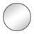 Black metal round boast bead wall Mirror