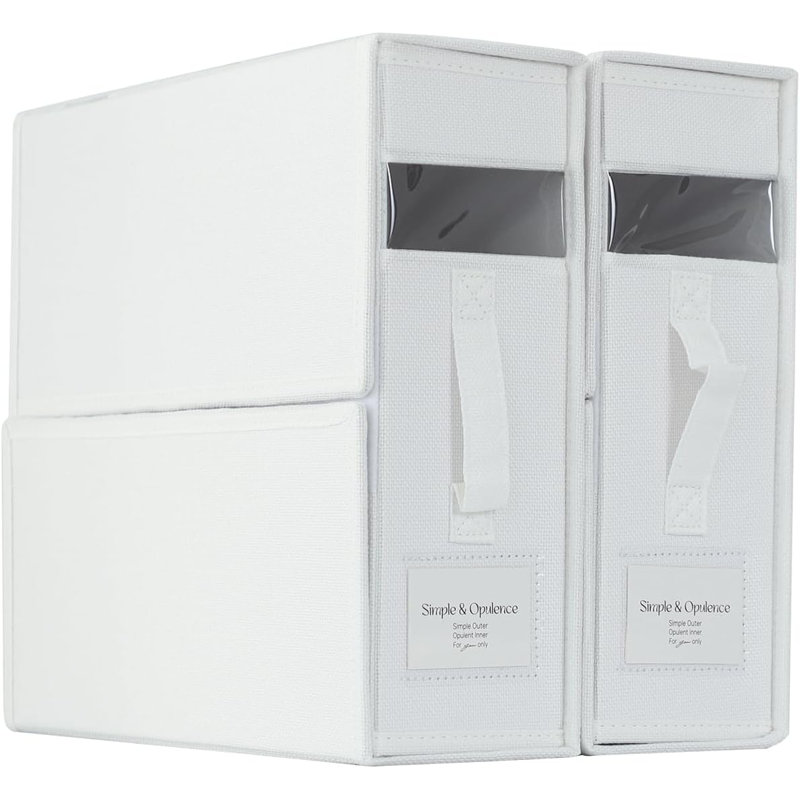 Bed Sheet Organizers And Storage, White, 2 Pack