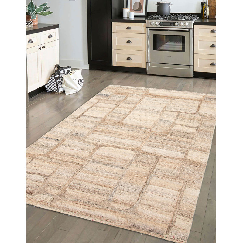 Tapis brun clair intemporel 5 pi 0 po x 7 pi 11 po