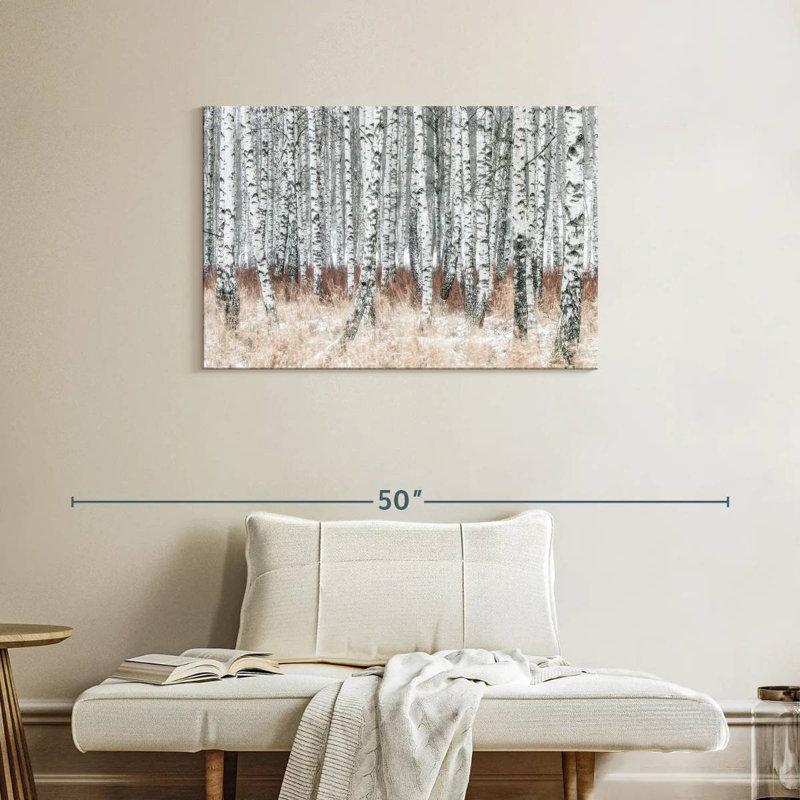 Alvord Winter Birch Grove, 24" H x 36" W