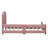 Pink Velvet Upholstered Twin Daybed-875857233