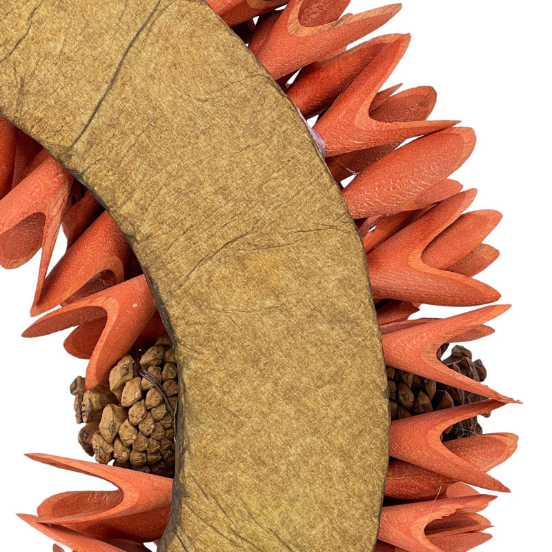 Handcrafted Dried Wood 18'' Wreath