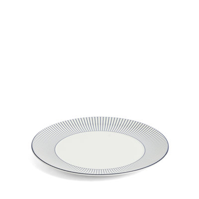 Wedgwood Gio Blue Plate 9.3in Pinstripe