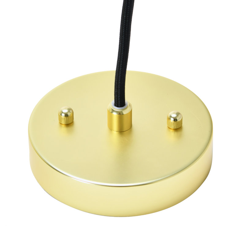 Luminaire suspendu géométrique unique à 1 lumière Fanter, Transparent