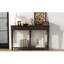 Console en couleur. Style rétro avec placage de pin rustique. 4 tiroirs et une tablette ouverte pour l'organisation. Structure en pin. Convient aux couloirs. Assemblage inclus et tablette. , En bois. 220 lb-130477662