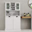 Modern Alvenia Freestanding Linen Cabinet