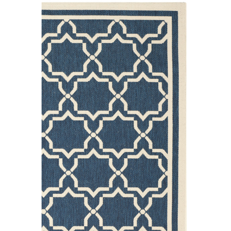 Dirks Performance Geometric Indoor/Outdoor Area Rug, Square 6'7"
