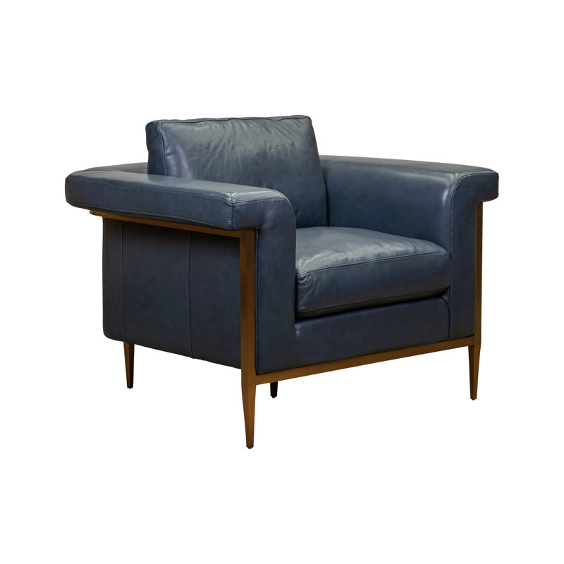 Goldwyn Chair in Winsome Nautilus, Nautilus Genuine Leather