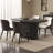 62.99" Modern Oval Black Dining Table Set with 4 Chairs for Kitchen, Bar, Living Room-1768396269-1768396264