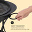 Round Cast Iron Smokeless Fire Pit