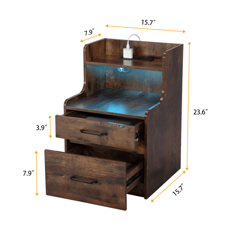 Defrates 15.7'' W Nightstand