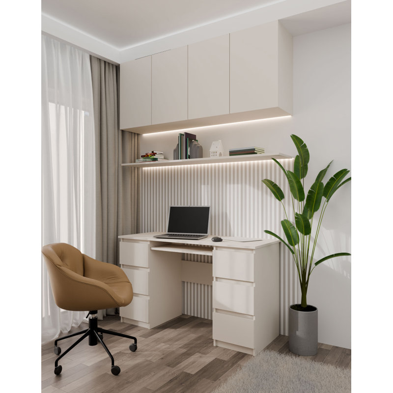 Laverton Computer Desk, Cashmere