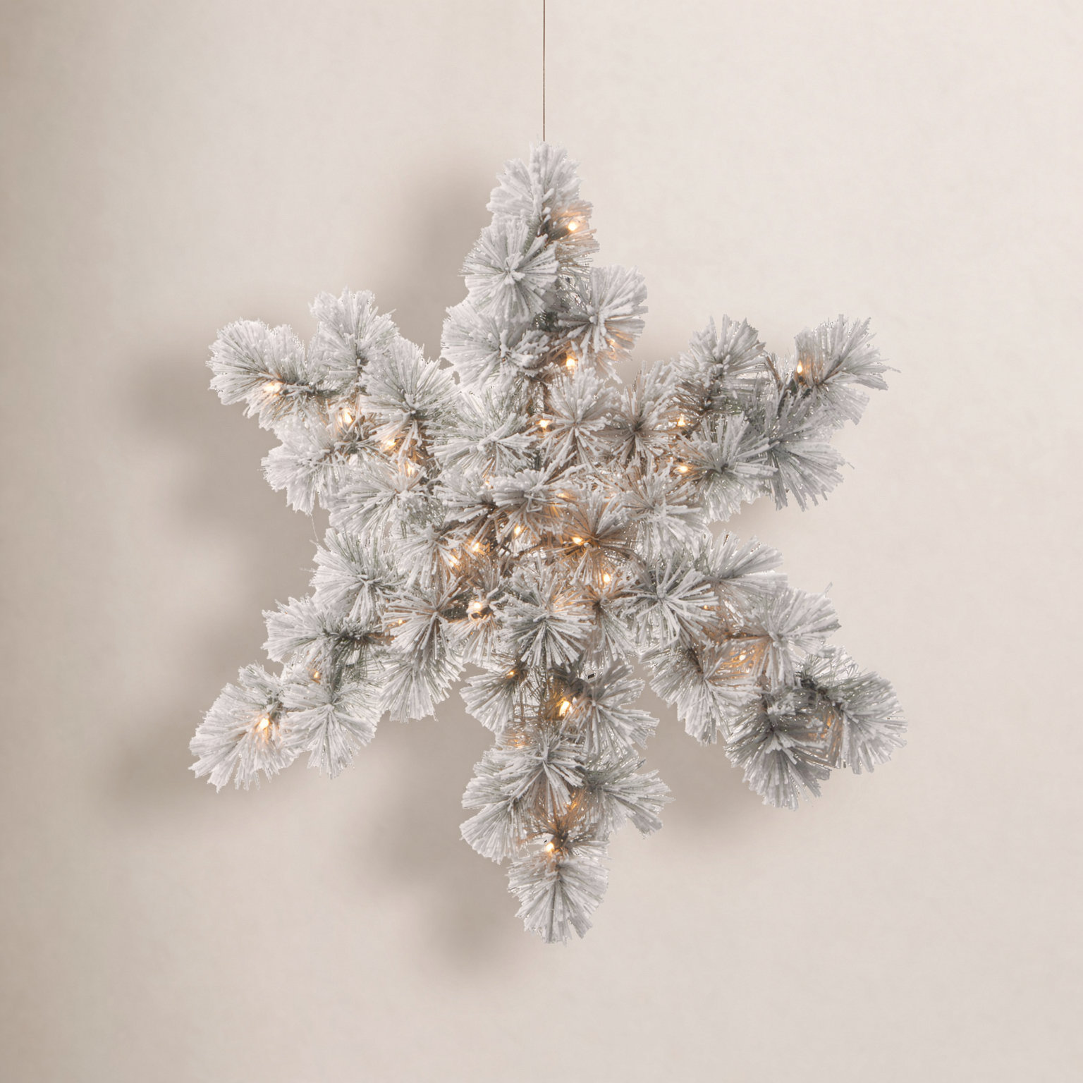 The Holiday Aisle® 32" Lighted Pine Snowflake