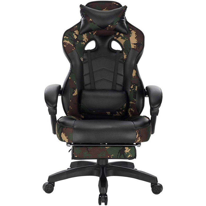 Inbox Zero Adjustable Swiveling PC & Racing Game Chair