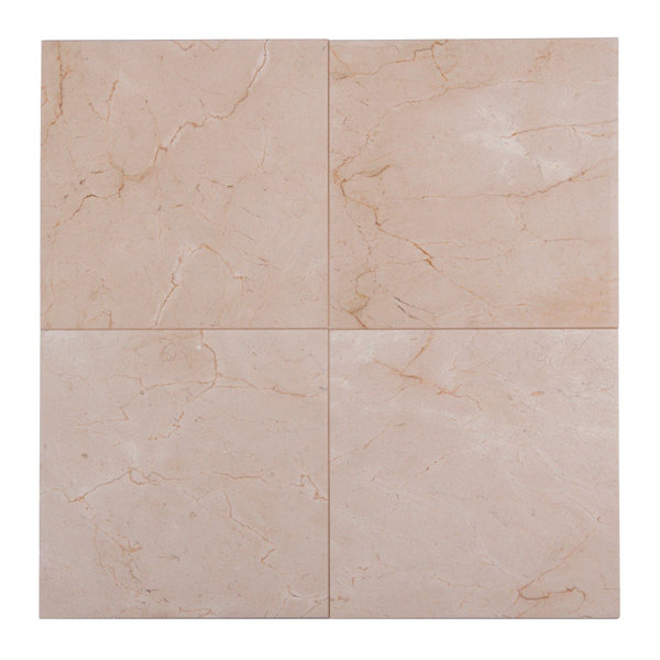 Crema Marfil 18-in x 18-in Polished Marble Floor and Wall Tiles(2.25-sq. ft/ Piece)