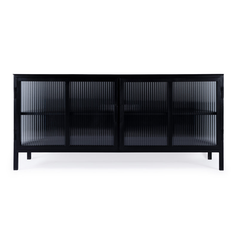 Hoxton Ribbed Glass Tv Stand