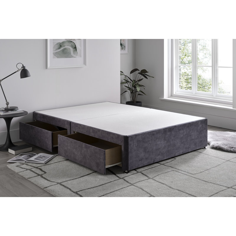 Marble Divan Bed Base, Armour, Super King (6'), No Drawers