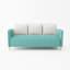 Canapé à accoudoirs carrés de 76 po Keppler pour le salon Canapé confortable pour chambre à coucher, bureau et appartement