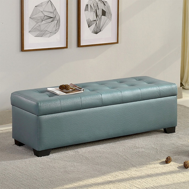 Banc rembourré vert foncé, Vert foncé