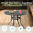 5 Pcs Outdoor Patio Table And Chair Set For 4
