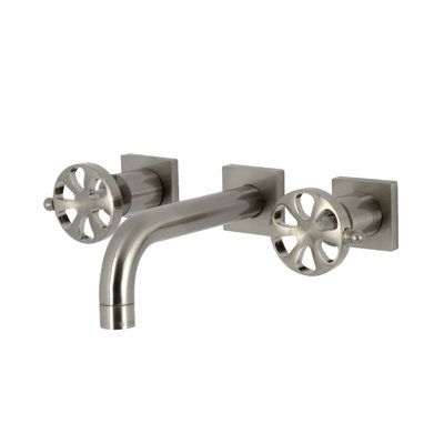 Kingston Brass Belknap Two-Handle 3-Hole Wall Mount Bathroom Faucet