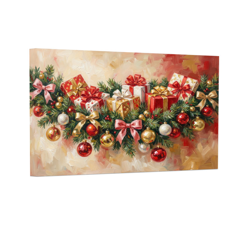 Ornements et verdure de Noël, H 12 po x l 18 po
