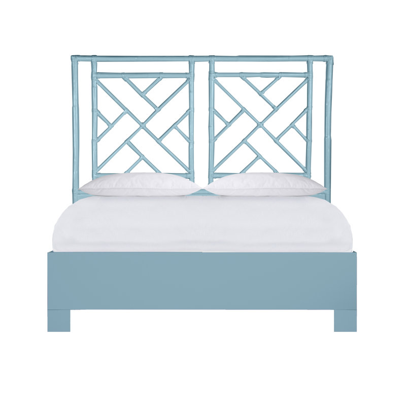 Olga Platform Bed, Pool Blue, Queen