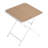 Multi - Functional All Weather Of 2 Blue Lounge Chairs And Square Pp Table With Metal Legs, , Non Slip, Ideal For Modern Offices Folding In White Khaki, Protected, Zero Maintenance, Ergonomic Seating-390860400