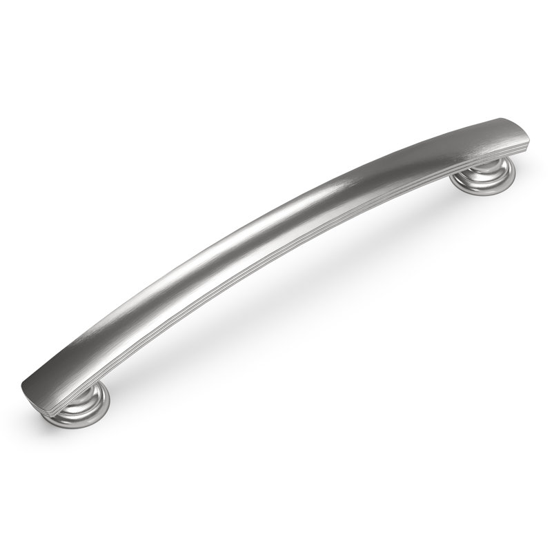 American Diner Collection Arch Pull - 6-5/16" Center to Center Cabinet Pull Satin Nickel - Transitional, Traditional Hardware for Drawers & Cabinets