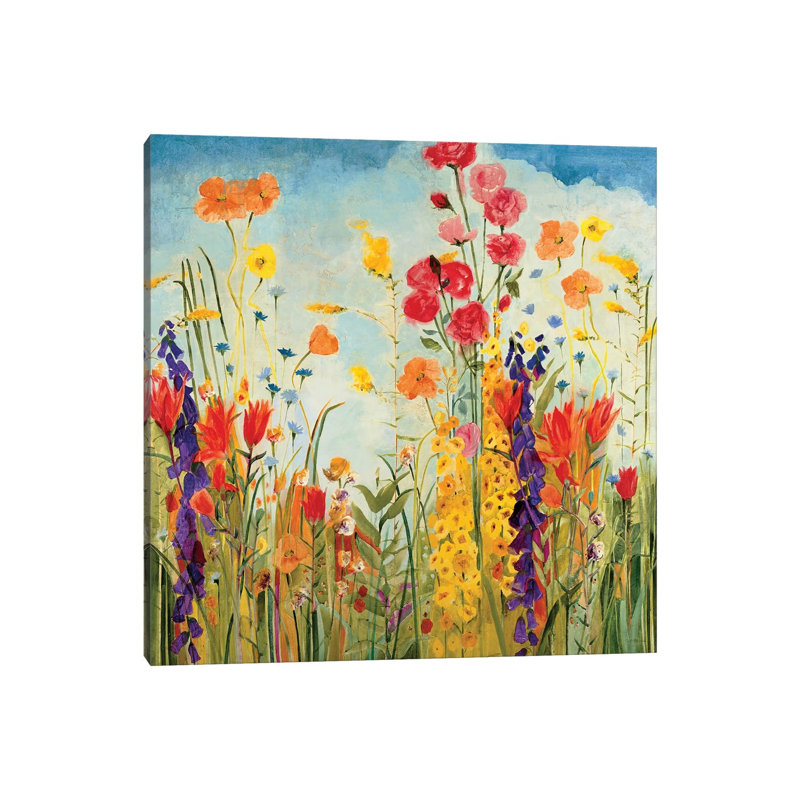 Laughter by Jill Martin - Painting on Canvas, 30.48 cm H x 30.48 cm W