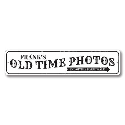Old Time Photos Aluminum Sign