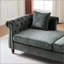 Chaise longue d'intérieur en chenille de 81 po avec coussins et motif Guesno-111702964
