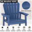 Ensemble de 6 chaises d'extérieur en PEHD Adirondack-2131461875