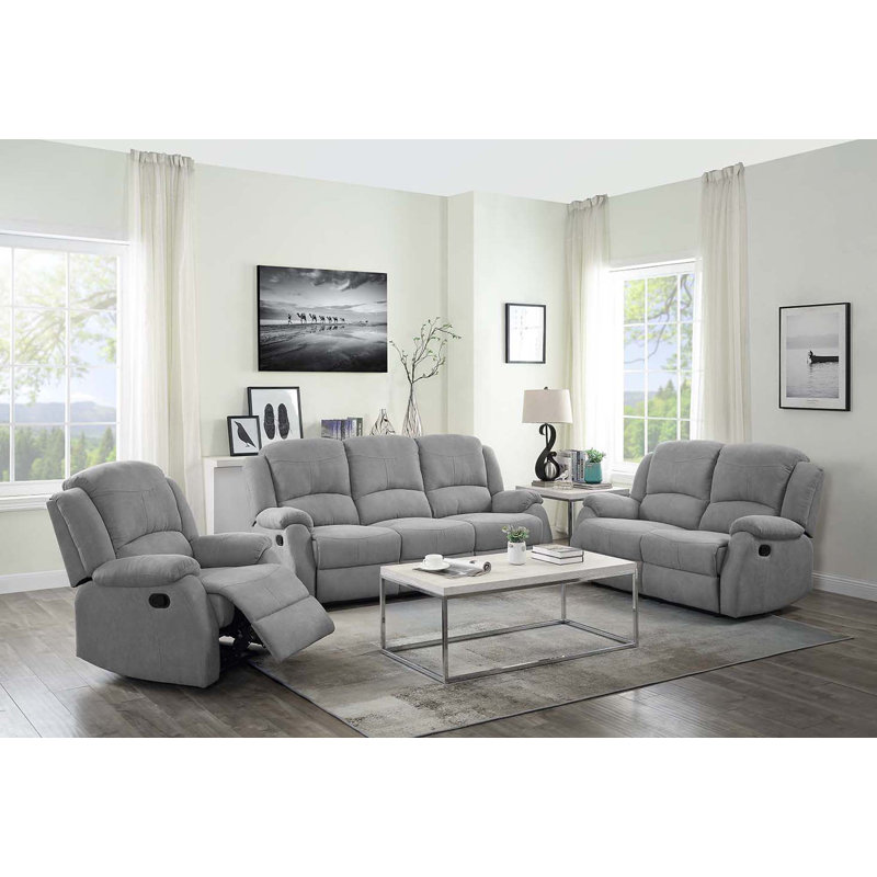 Causeuse Rayan en tissu gris