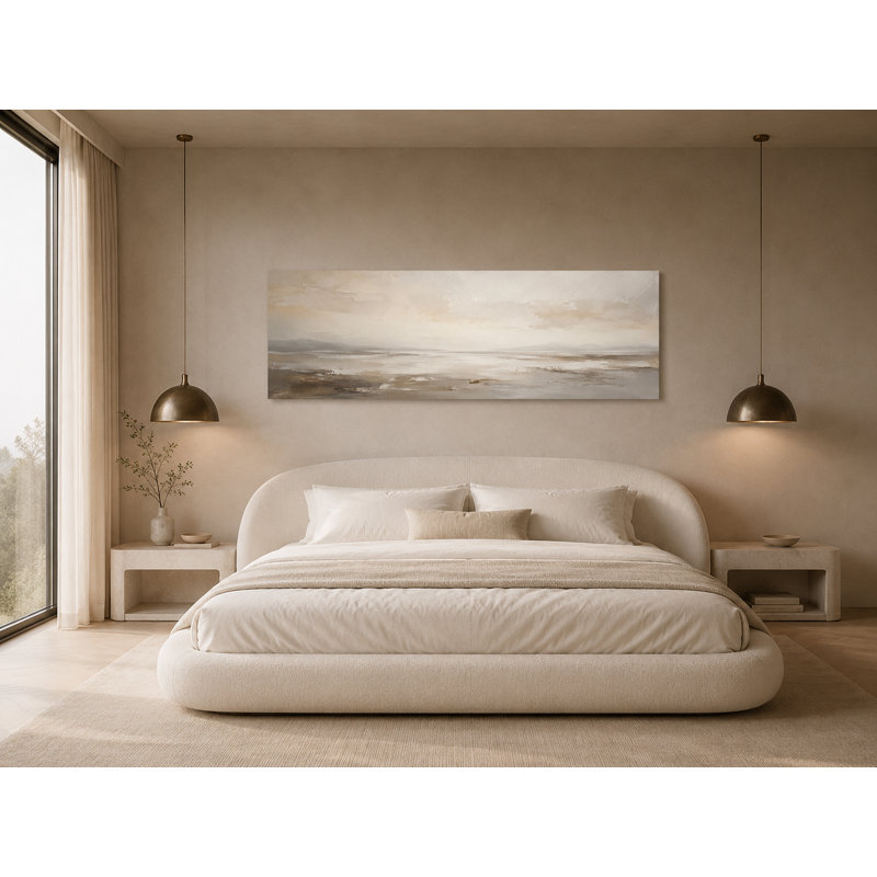«Warm Neutral Tide Neutral», reproduction d'art sur toile tendue, L 60 po x H 20 po x P 1,5 po