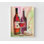 «Table Wines I» par Gregory Gorham, impression encadrée de bouteilles de vin, cadeau d'art sommelier, impression de peinture de vin, art amateur de vin rouge, art mural encadré