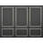 Charcoal Black Classic Wall Panel Mural-905283593
