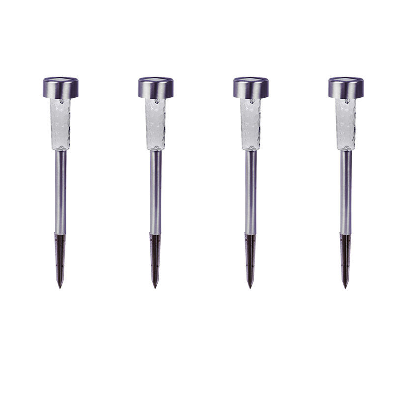 Low Voltage Solar Powered Integrated LED Metal Pathway Light Pack
