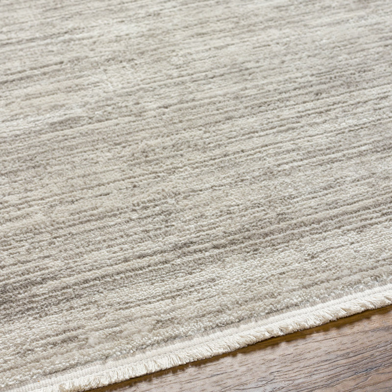 Avrianna Rectangle Machine Woven Polyester Area Rug in Beige, Rectangle 7'10" x 10'